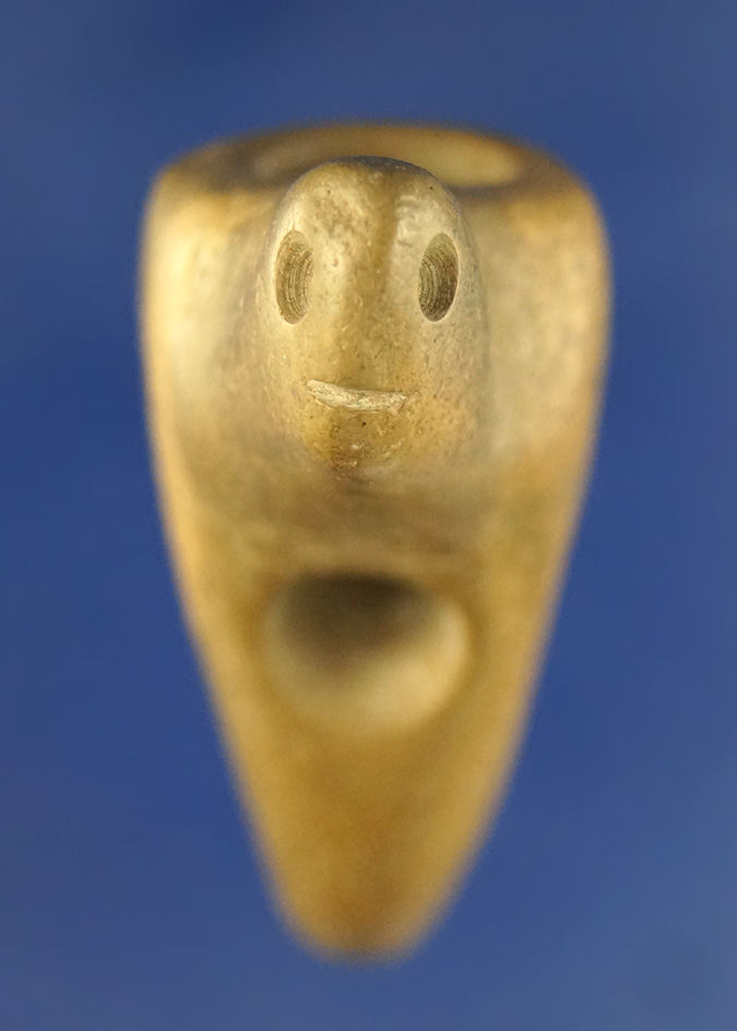 2 3/4" tall Fort ancient Effigy Pipestone Vase Pipe found in Ohio.