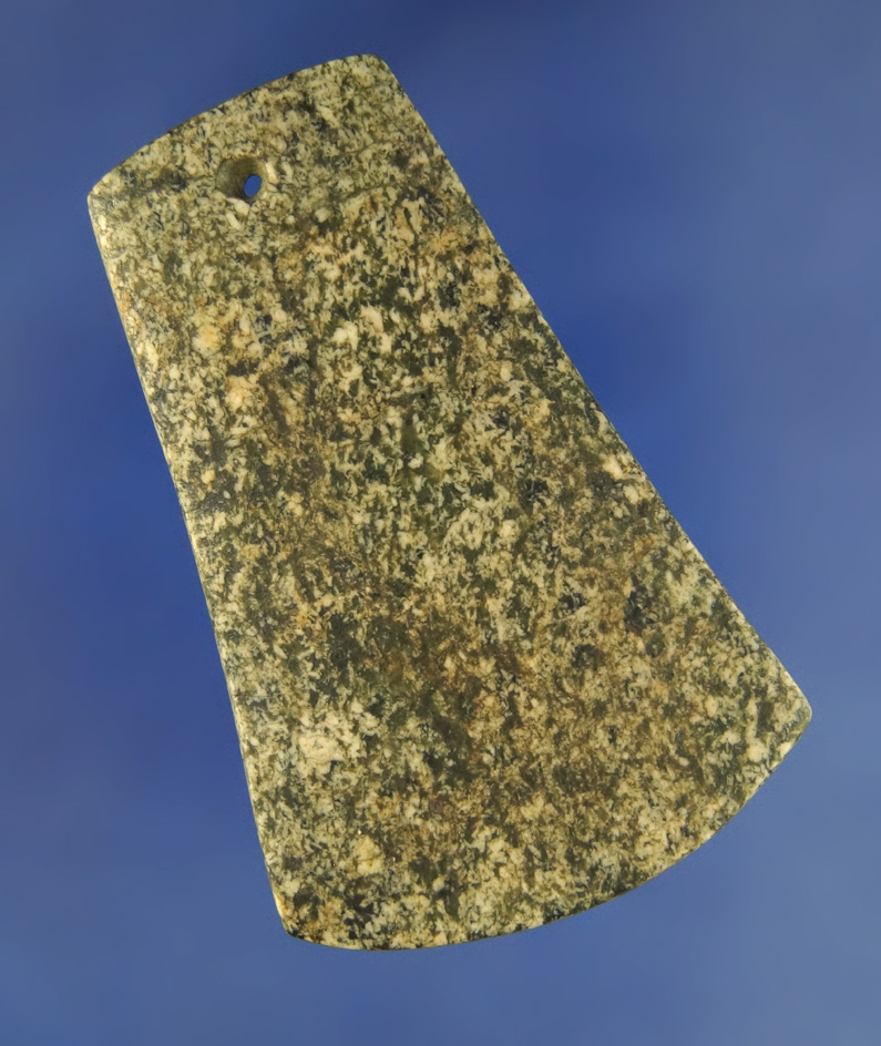 Beautifully made 2 9/16 flared Hardstone Pendant found in Illinois in excellent condition.