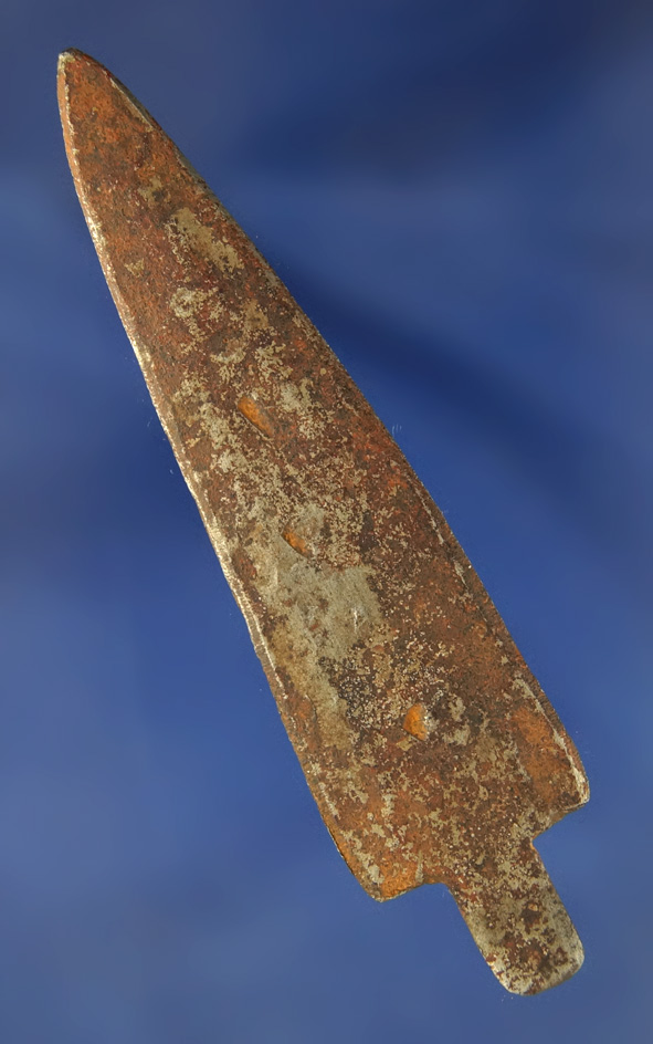 3 1/2" historic era iron trade point found in North Dakota.