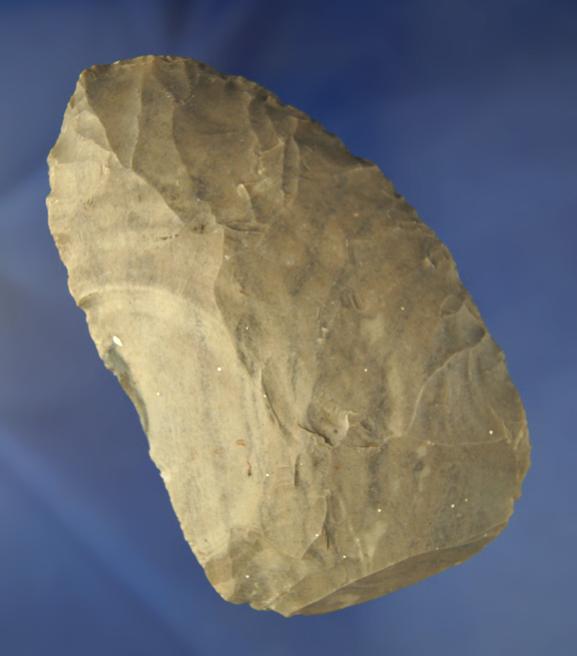 4 7/16"  Hornstone Cache  Blade found at the Crib Mound, Spencer Co., Indiana by Art Gerber.