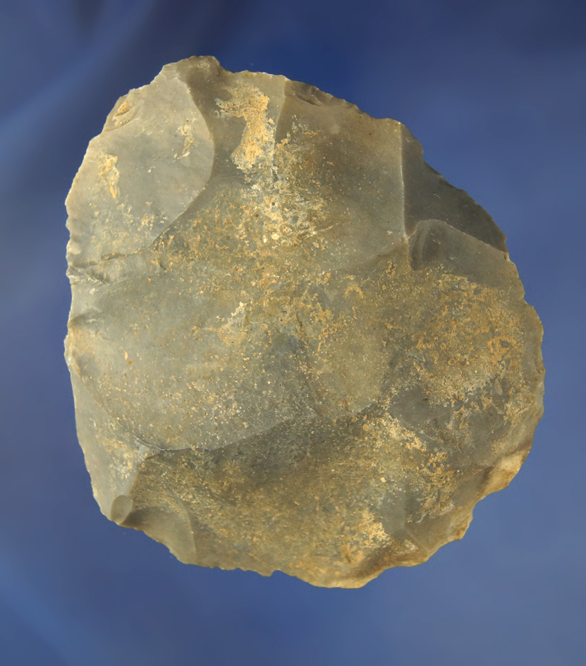 3 7/8" Hornstone Cache Blade found at the Crib Mound, Spencer Co., Indiana by Art Gerber.