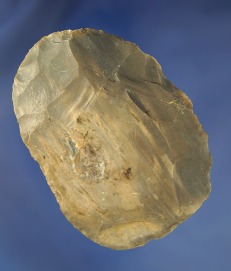 3 11/16" Hornstone Cache Blade found at the Crib Mound, Spencer Co., Indiana by Art Gerber.