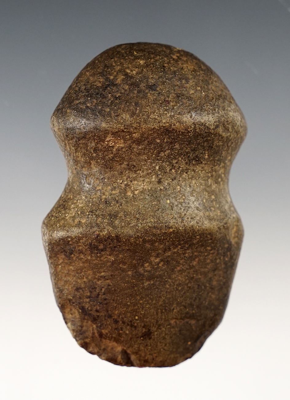 2 7/8" well patinated Full Groove Axe found in Ohio