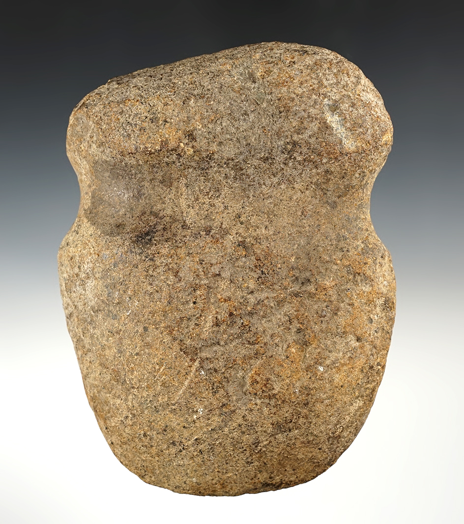 Well made 6 1/2" Full Groove Axe found in Brown Co., Indiana. Ex. Jeff Hipskind.