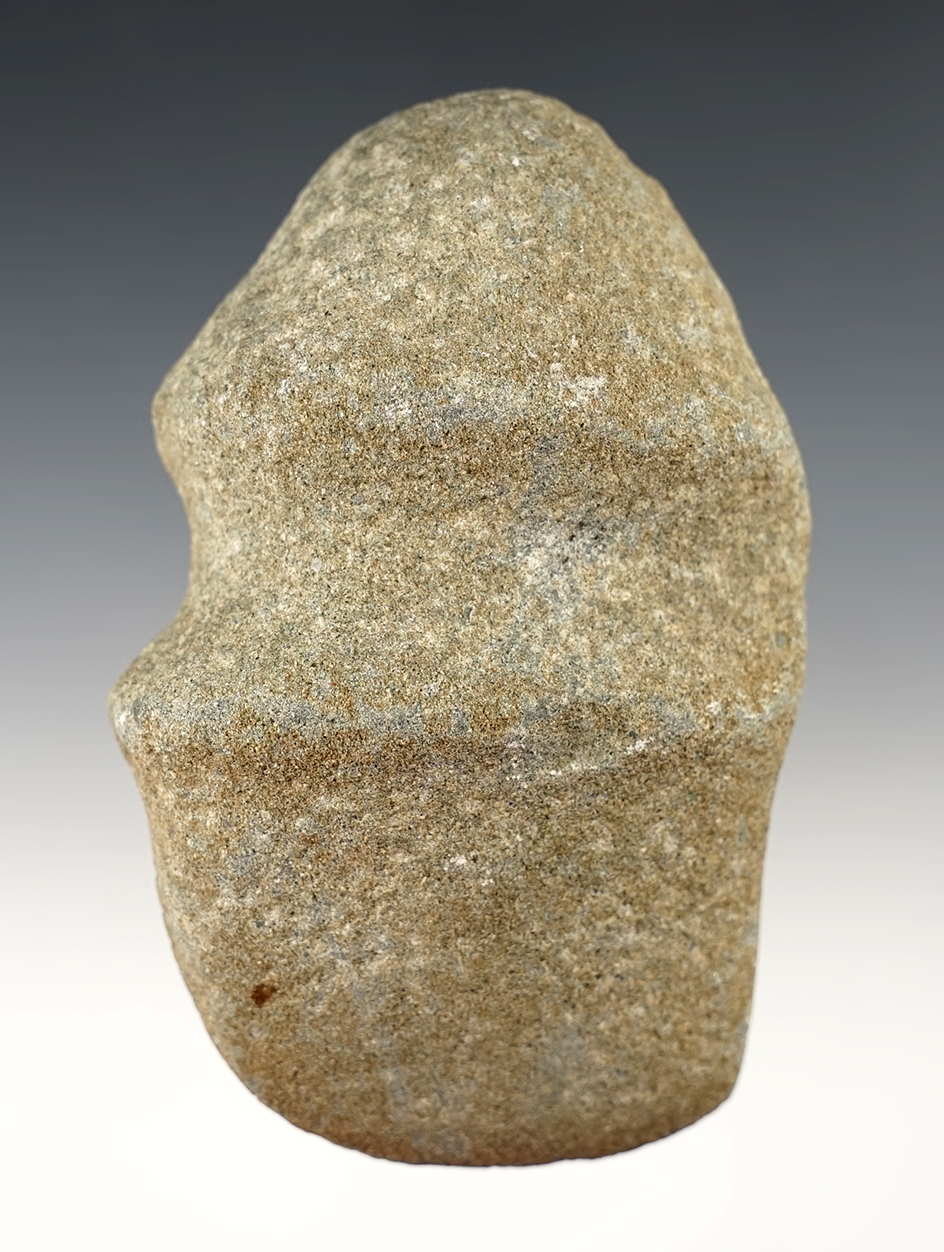 4 3/8" long 3/4 Groove Axe found in Ohio. Made from patinated Hardstone.