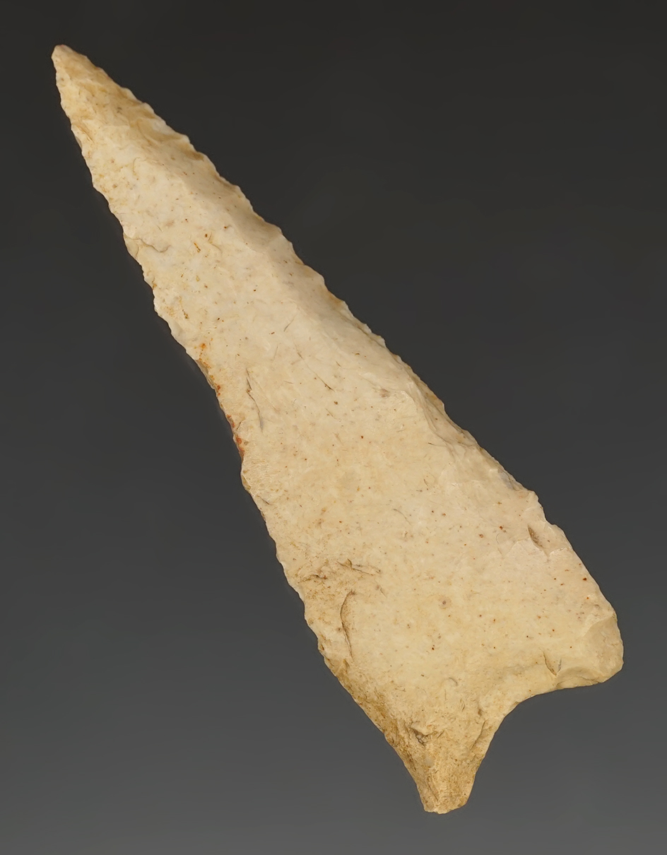 3 1/16" Dalton found in 1933 by Donald McCarens in Cass Co., Indiana.