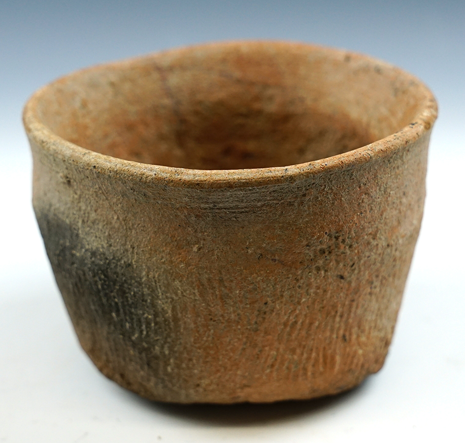 5" Wide x 3 1/4" tall Ban Chang Culture pottery vessel from Thailand.