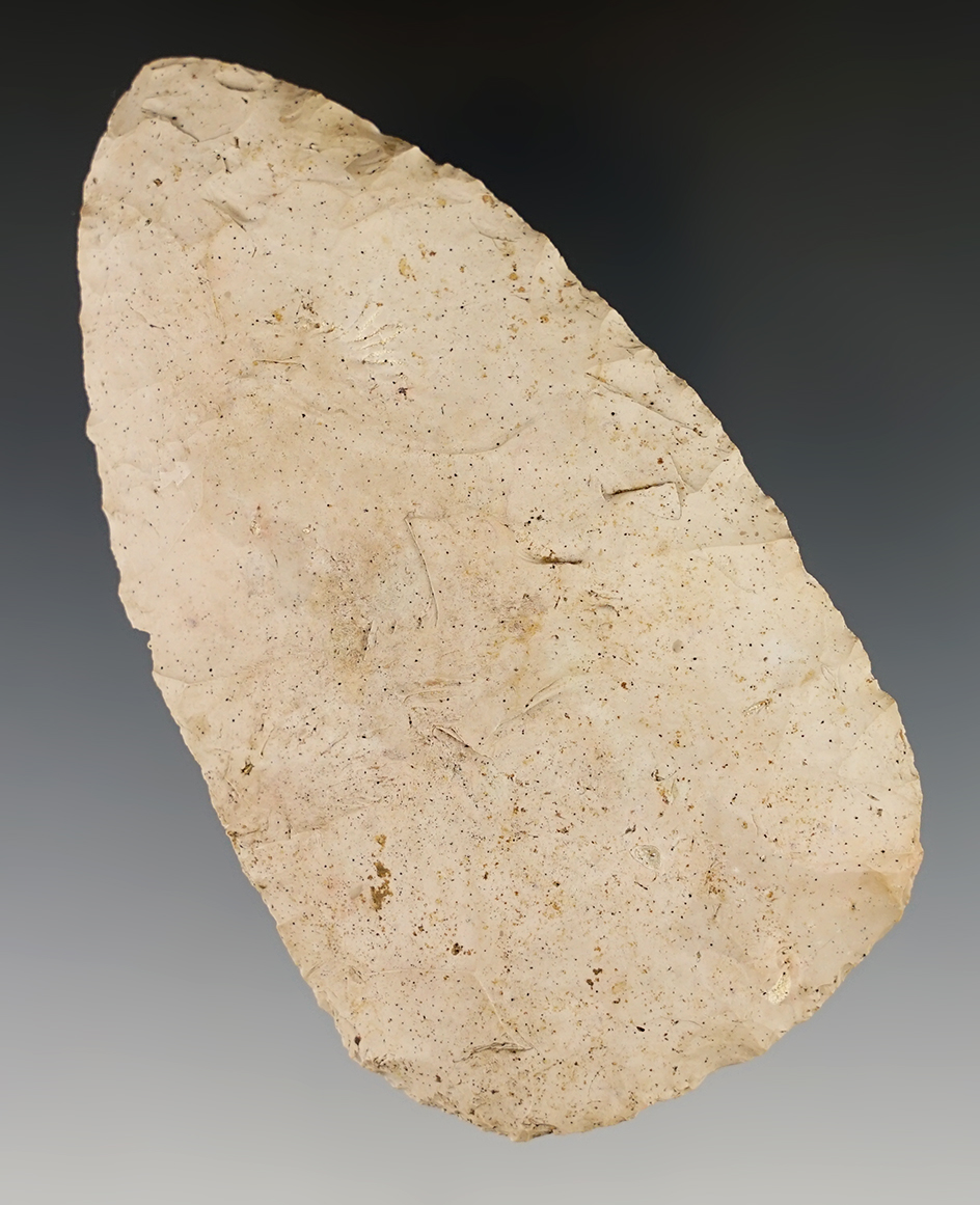 Thin and well flaked 3 7/8" Flint Blade found in Henry County Missouri.
