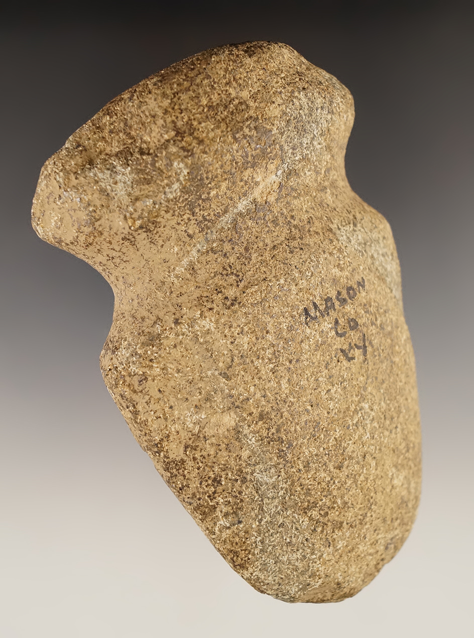 4 3/4" long Full Groove Axe found in Mason Co., Kentucky.