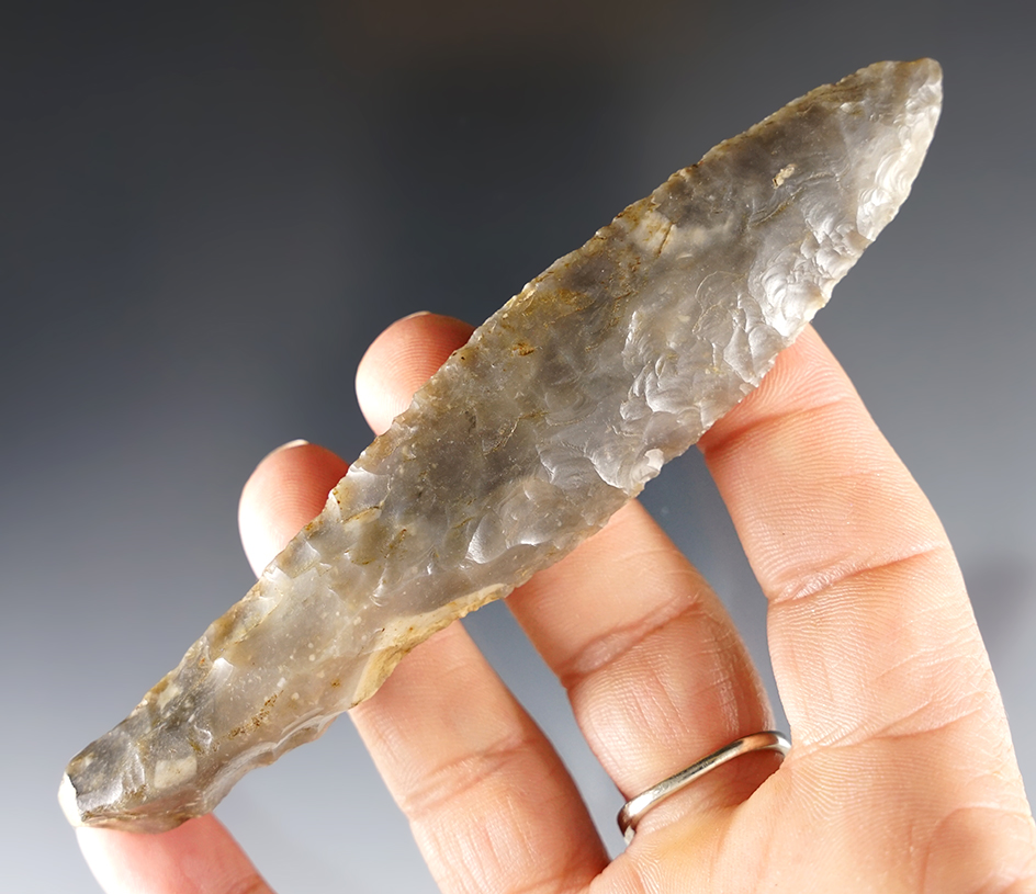 4 11/16" Danish Dagger that is well flaked. Found in Denmark.