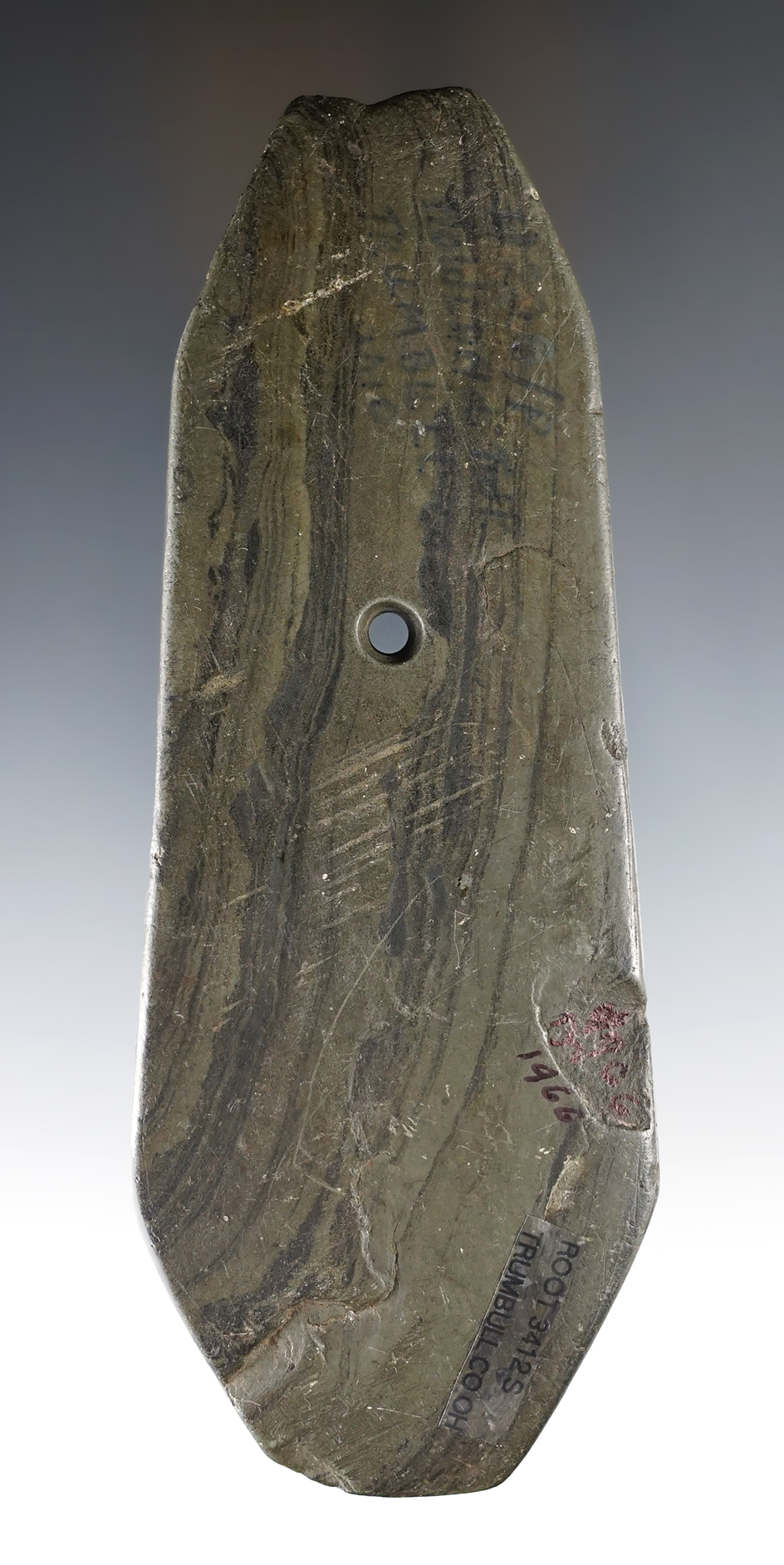 Unique 5 3/4" Eight Sided Pendant - Trumbull Co., Ohio. Ex. Platt, Root. Pictured.