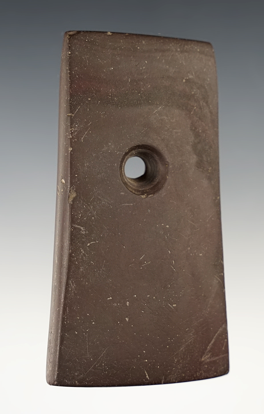 Well made 3 5/16" Bell Pendant found in Darke Co., Ohio. Ex. Acra, Stilp collections.