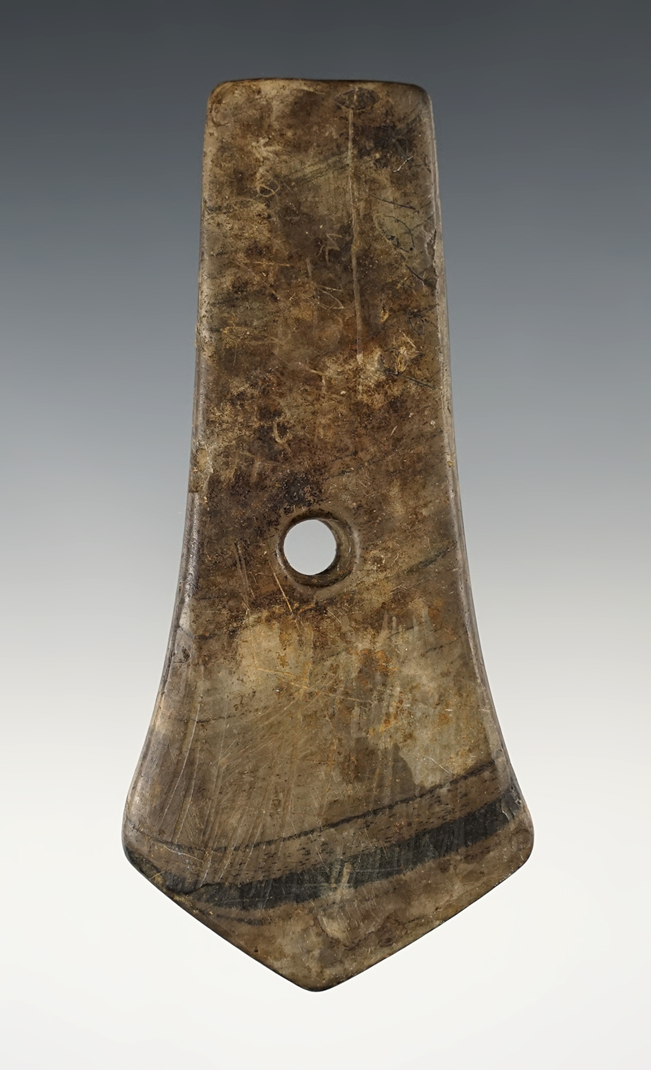 4 3/8" Pentagonal Pendant found by Frank A. Hutton. The finder engraved his name on one side.