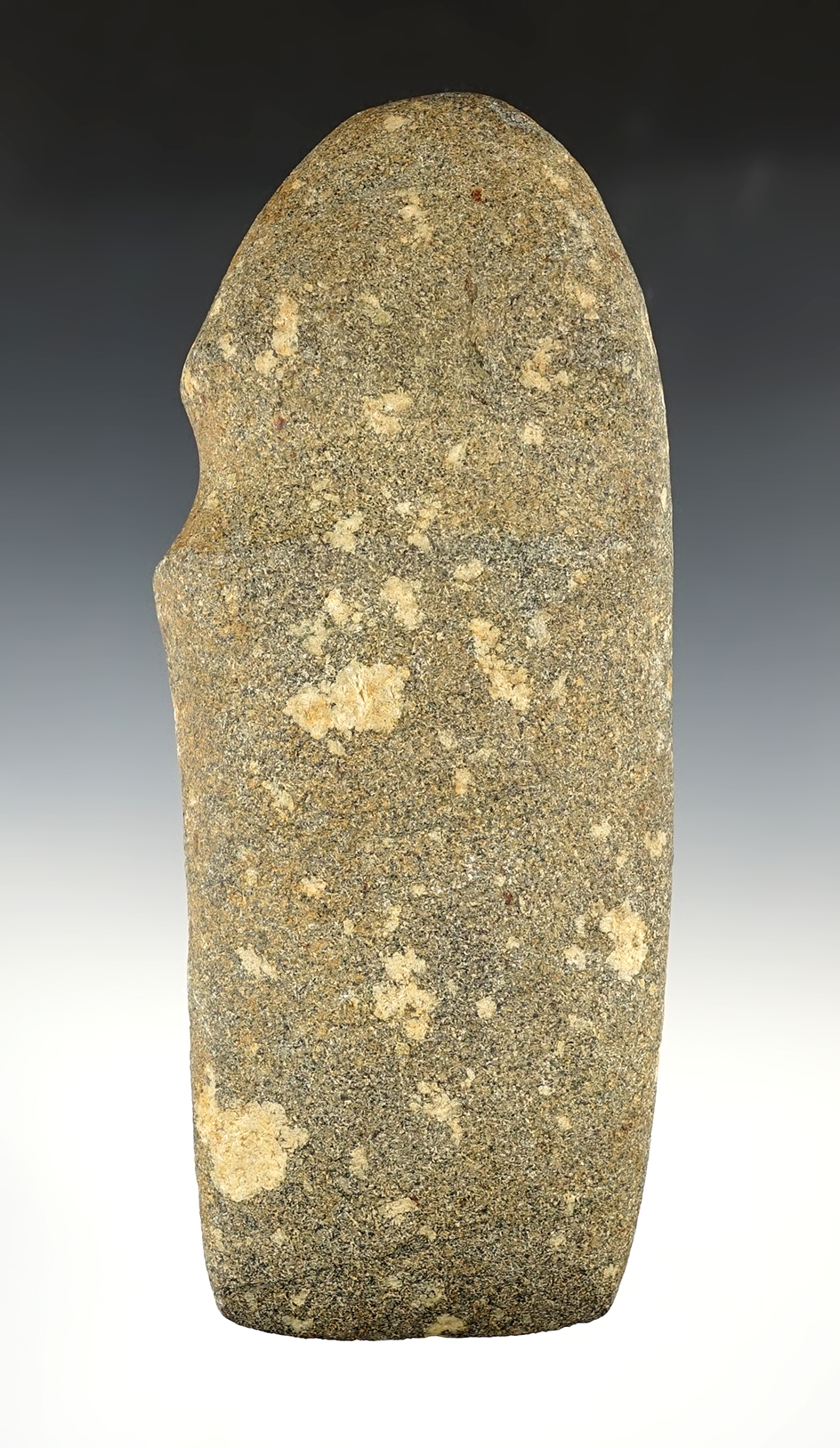 Exceptional material on this 3/4 grooved Axe made from Porphyry. Hancock Co., Ohio.