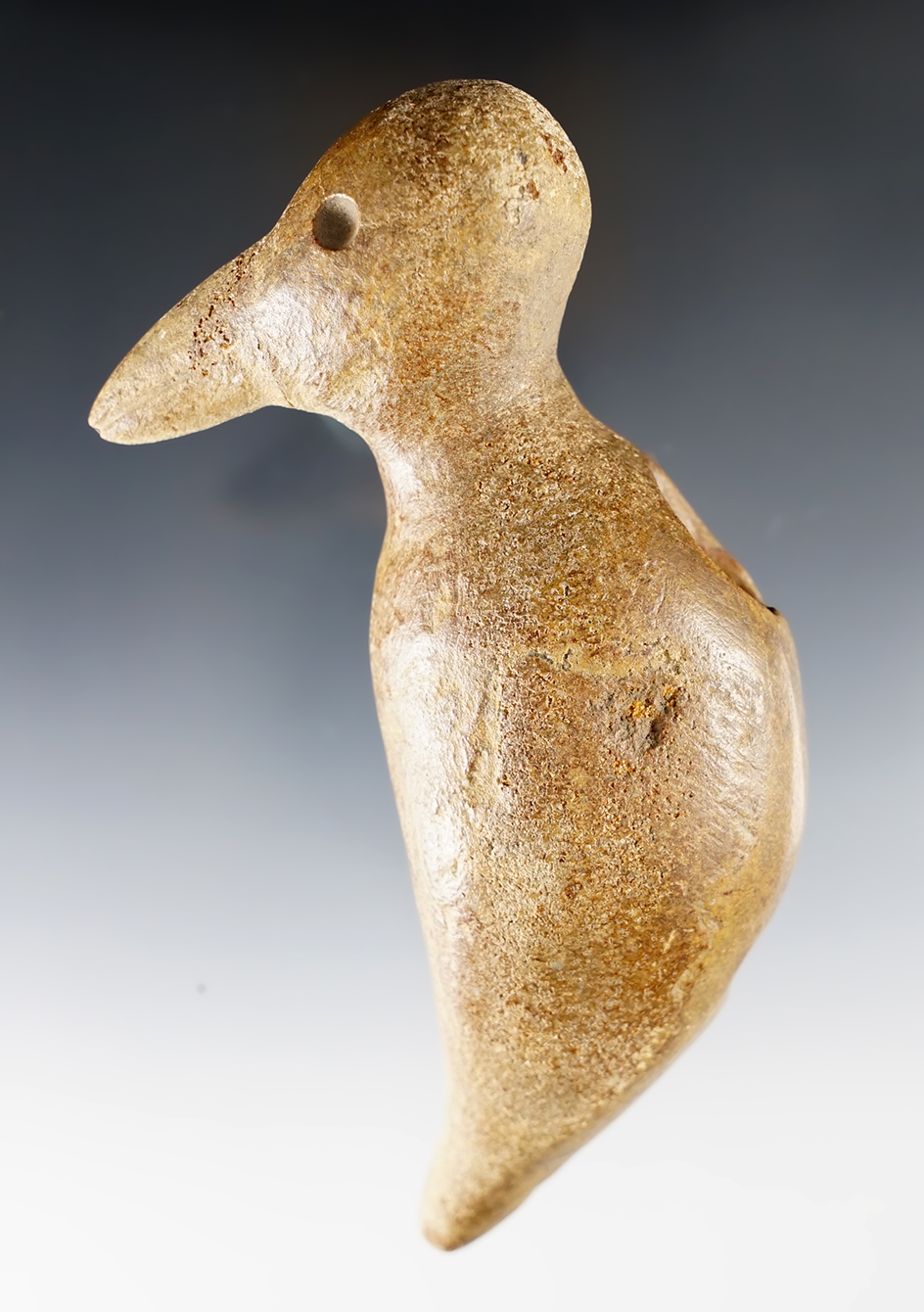 Exceptional! 5 1/4" Bird Effigy pipe - Mason Co., KY by Jim Miller of Portsmouth, Ohio. Pictured.