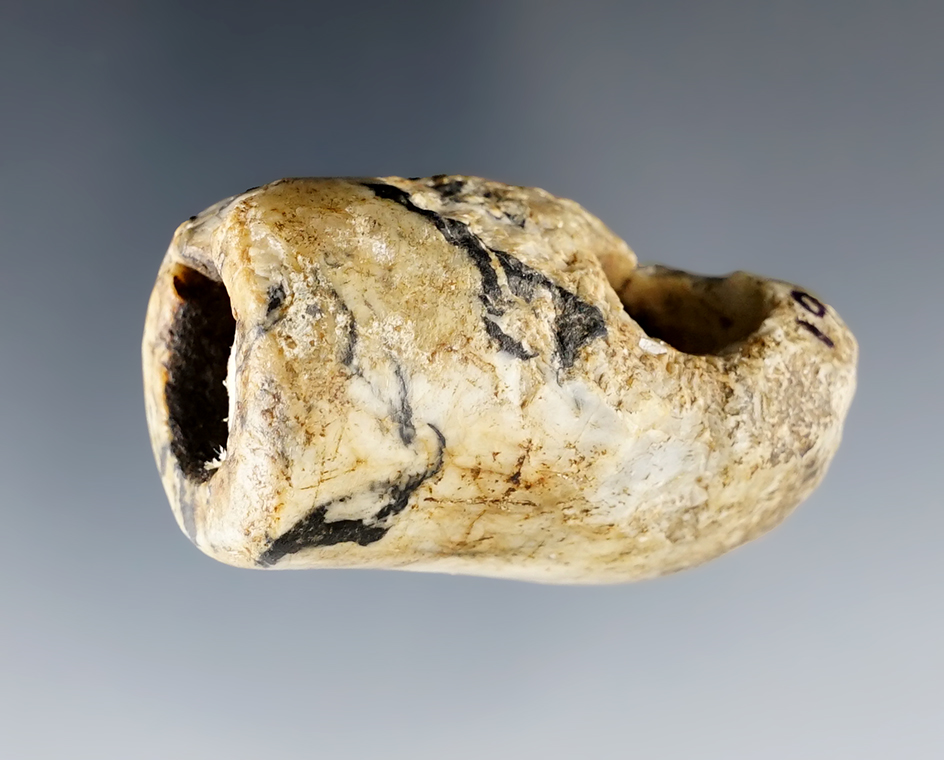 2" tall Quartz Vasiform Pipe - Mixter Site near the Huron River, Erie Co., Ohio. Ex. Vietzen.