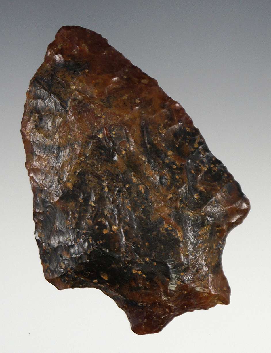 2 7/8" Long Stemmed Knife made from a flake of beautiful material found in Citrus Co. Florida.