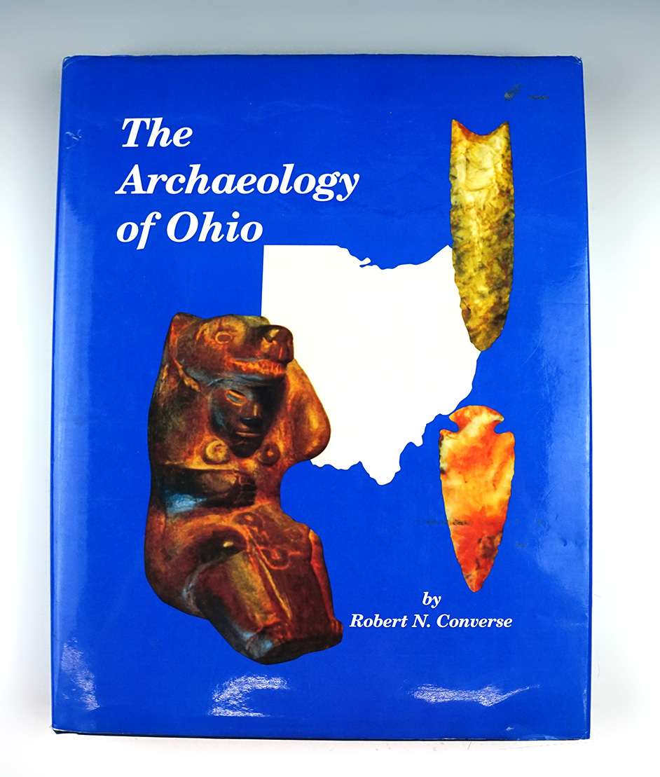 Hardcover book with original dust jacket "The archaeology of Ohio" by Robert N. Converse.