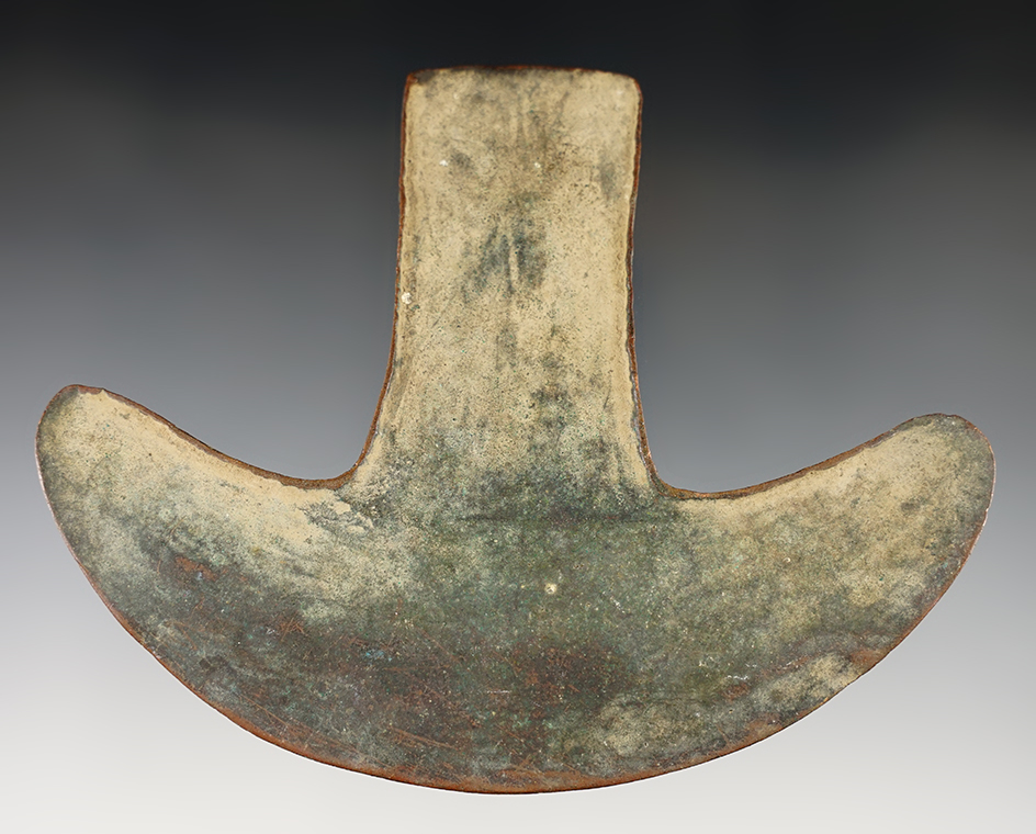 4 5/8" Copper Pre-Columbian Tumi found in Mexico.
