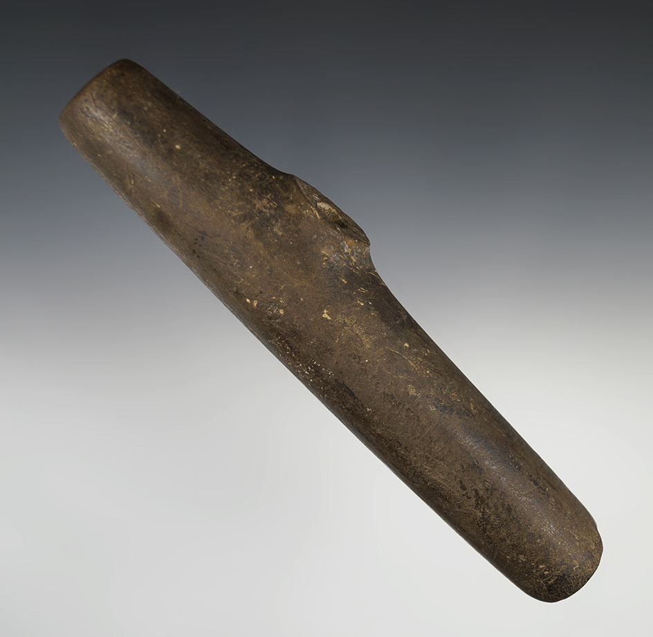 7 1/2" Fine grained Sandstone Blocked End Adena Pipe - Stark Co., Ohio, near Canal Fulton.