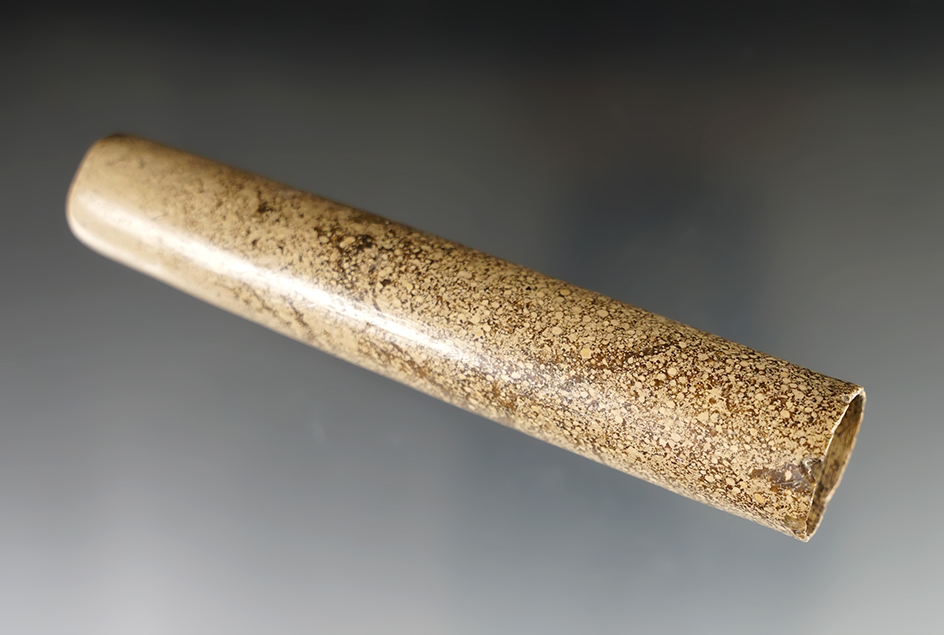 Rare! 4 3/16" Adena Block End Tube Pipe - Pipestone - Scioto Co., Ohio. Ex. Gene Edwards.