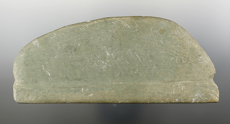 Rare! 5 1/4" Slate Semi-Lunar Knife in excellent condition found in New York.