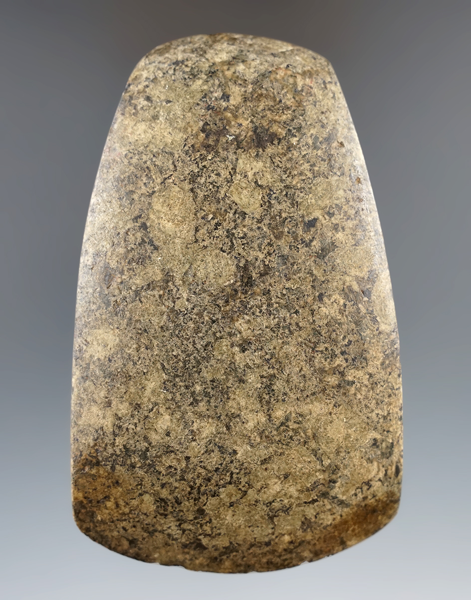 Exceptional! Incredible workmanship on this 3 3/4" Celt  found in Seneca Co., New York.