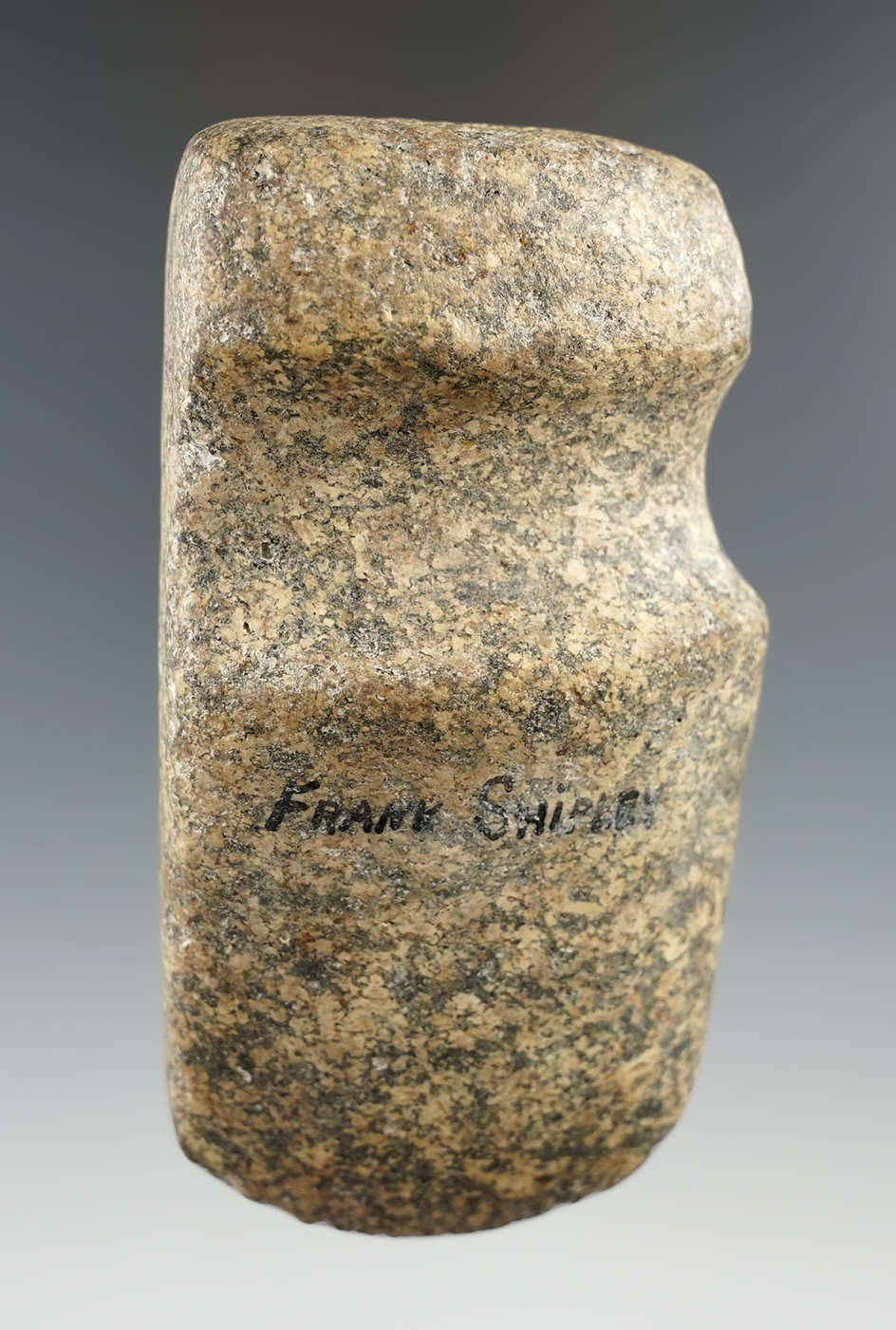 Well-made and nicely styled 3 7/8" hardstone 3/4 grooved Axe found in Indiana.