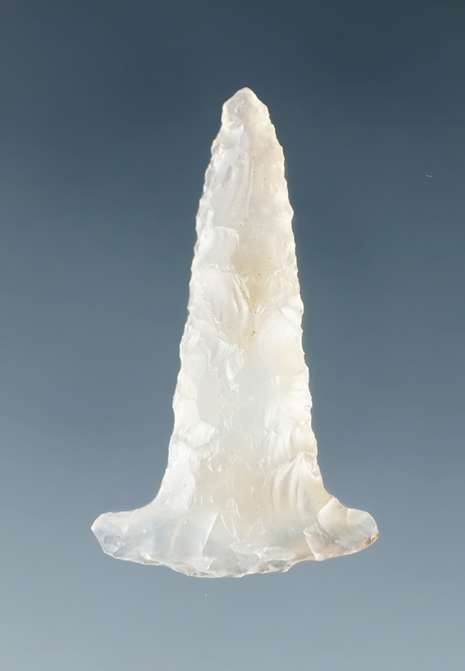 Nicely styled 1" Miniature Drill - highly translucent clear agate found along the mid-Columbia.