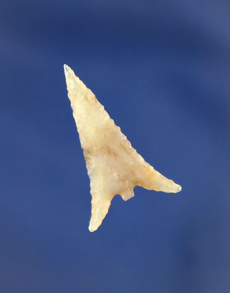 Well flaked and excellent style on this 1 1/8" Gempoint found near the Columbia River, WA.