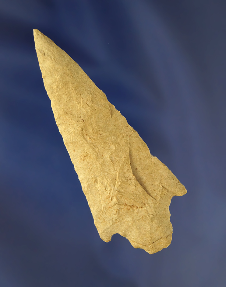 3 1/4" Stemmed Point  found in Arkansas. Ex. Rick Stevens collection.