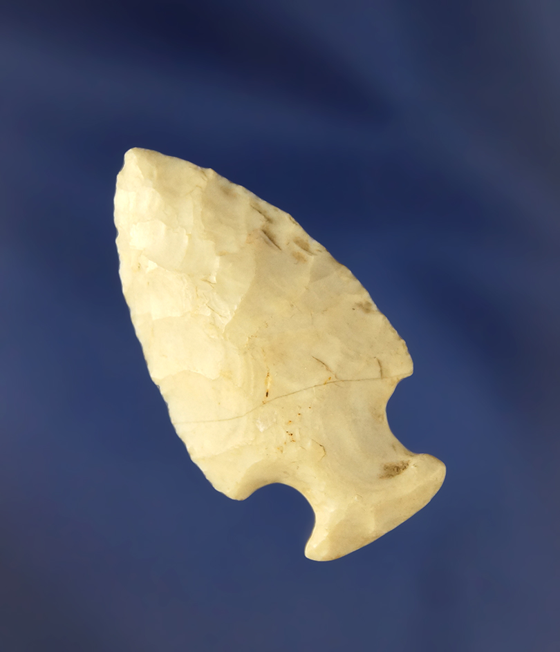 1 11/16" Tablerock Bottleneck found by Ernest Schug in Dodge Co., Wisconsin.  Jackson COA.