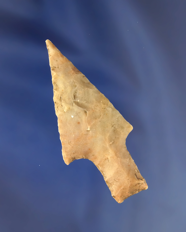 2 9/16" thin and well made Langtry point found in Hays County Texas.