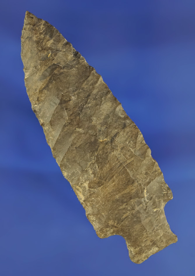 3 7/16" Tablerock made from Dover Flint found in Tennessee.