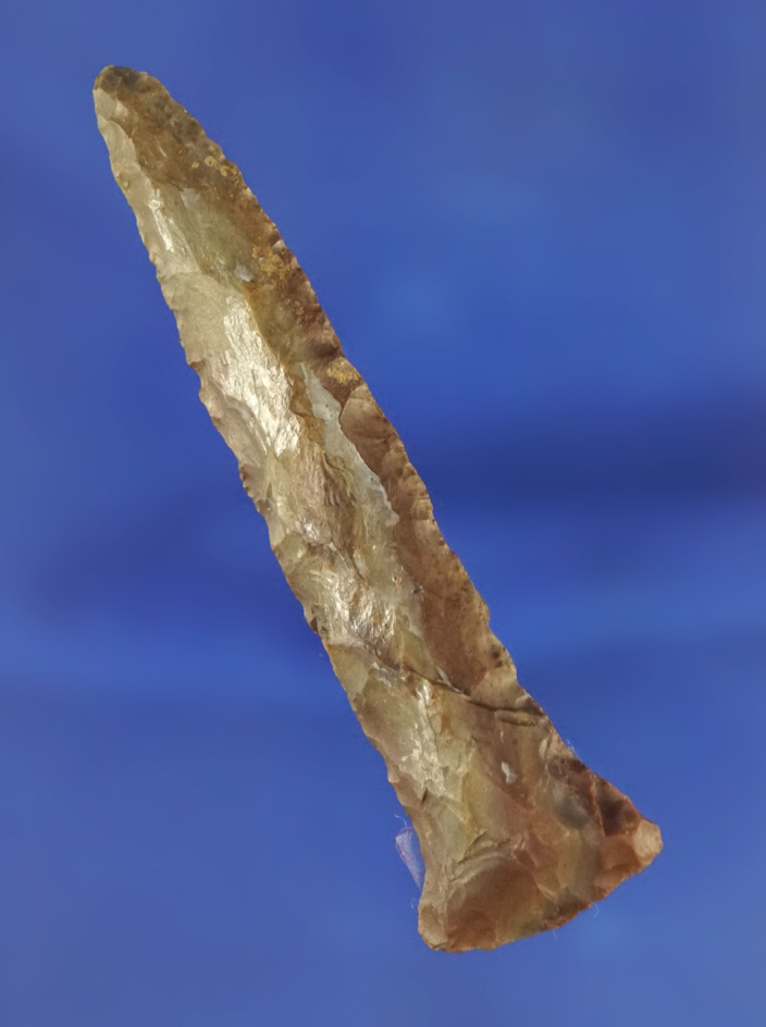 2 11/16" Expanded Base drill found in Indiana/Kentucky made from Sonora Flint. Davis COA.