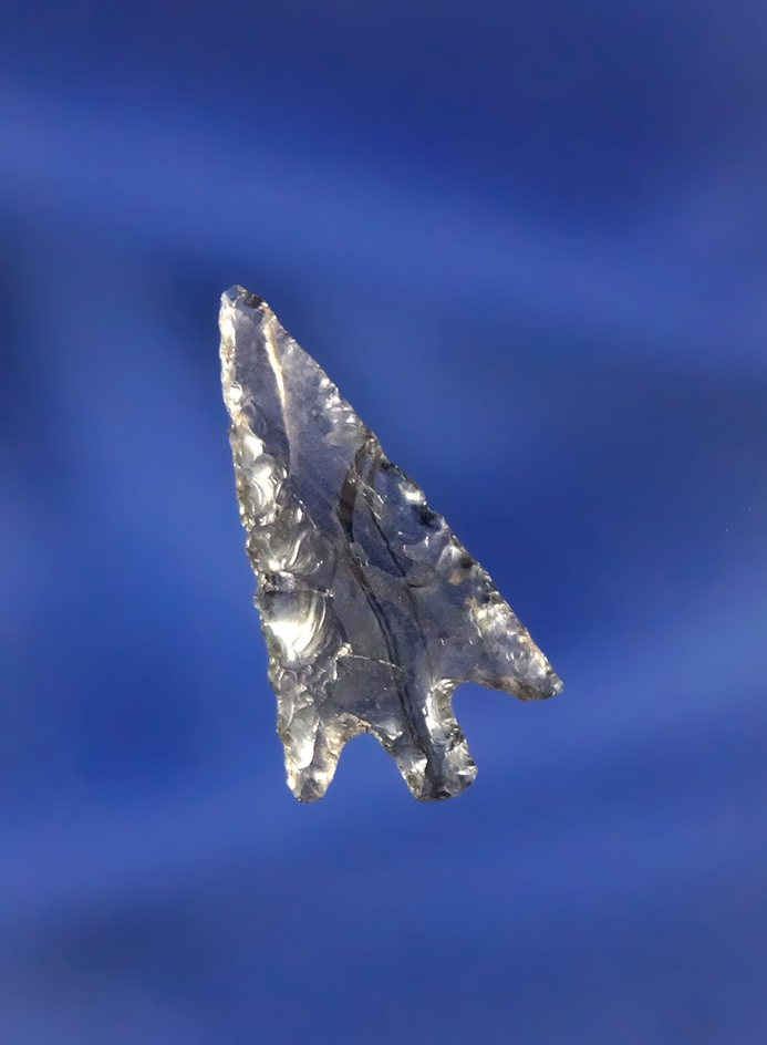 7/8" Columbia Plateau that is well styled and nicely flaked Obsidian found near the Columbia River,