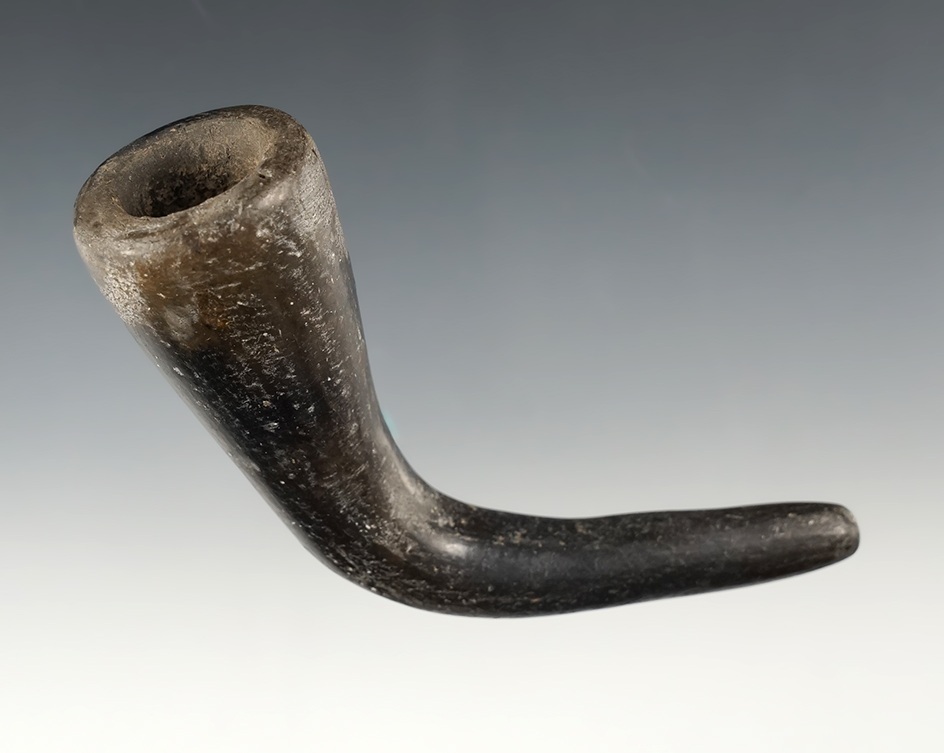 3" long Iroquois Clay Pipe with some restoration. Found in New York. 