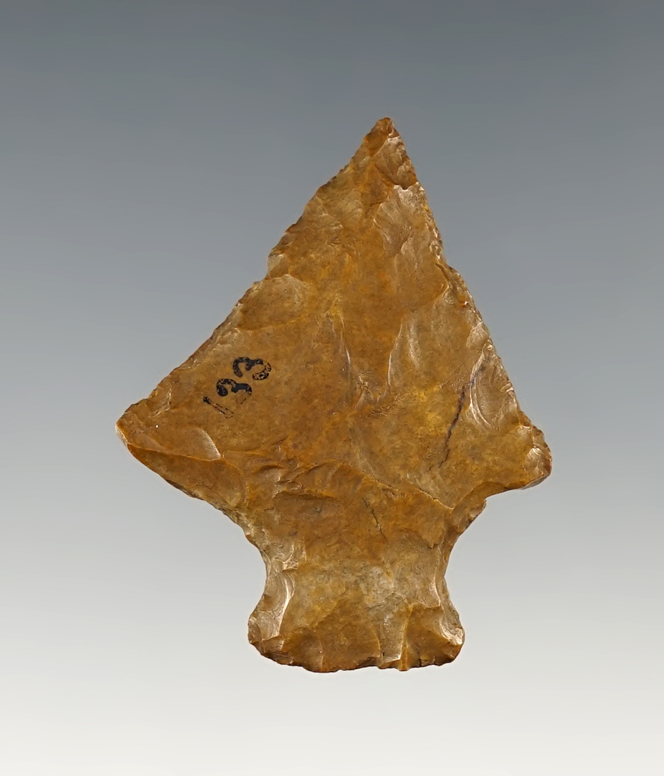 Nice 1 5/8" Pennsylvania Perkiomen made from patinated Jasper. 