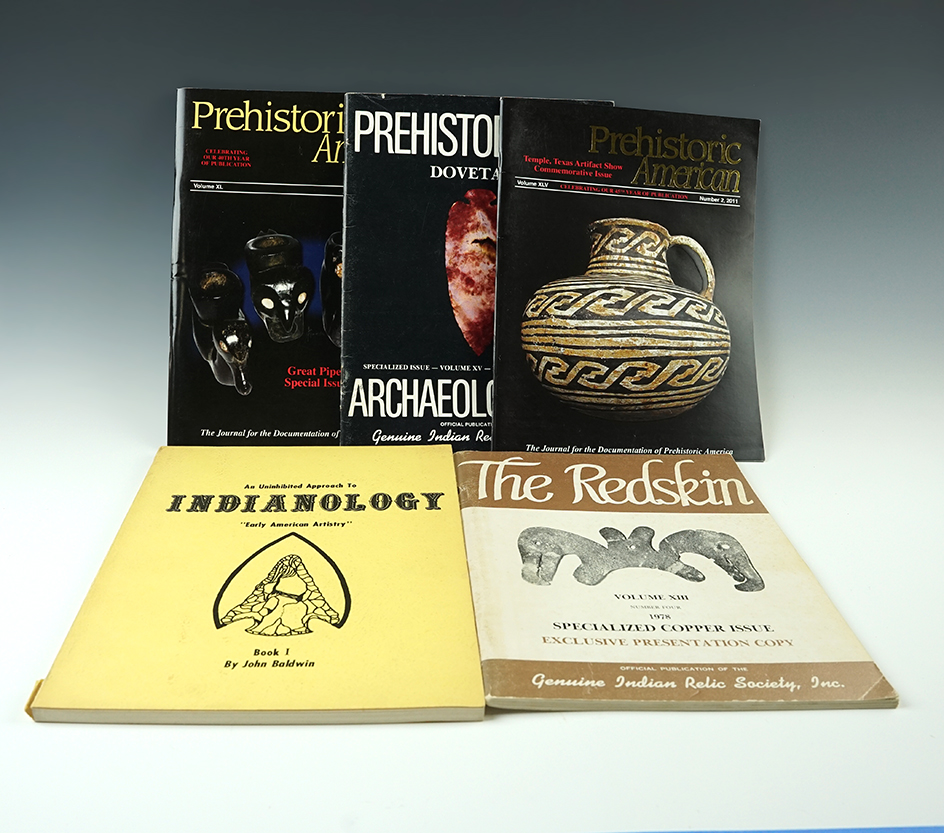 Set of 5 assorted books including 1 "Redskin", "Indianology" by Baldwin and more!