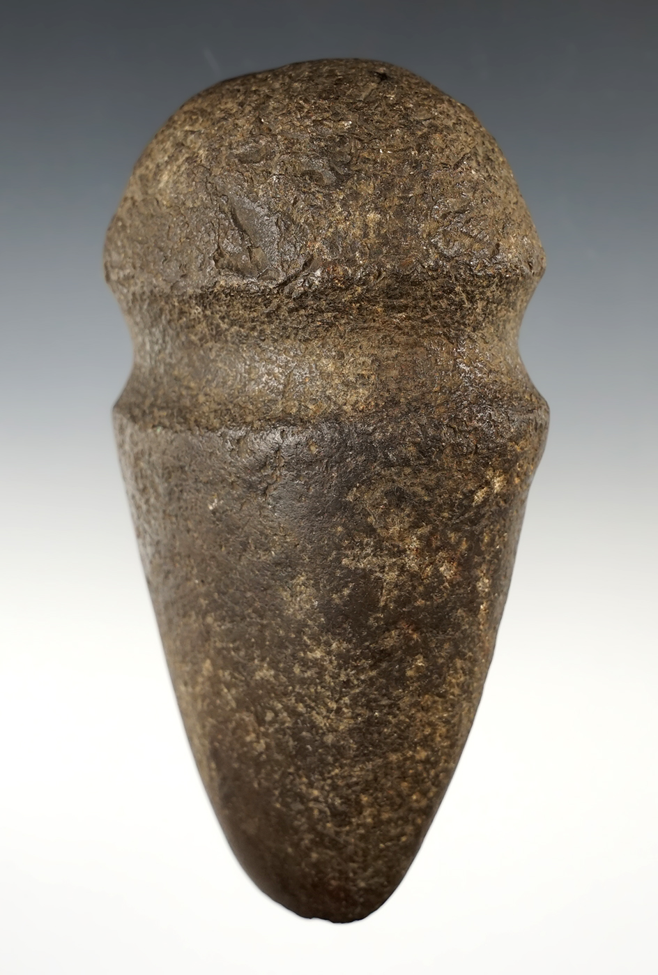 5" long Full Groove Miami River Axe found in Richland Co., Ohio. Well patinated and finely made.