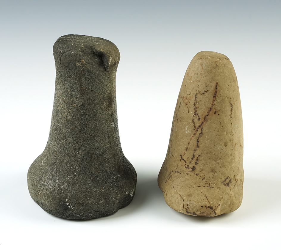 Pair of well made Ohio Pestles. The largest is 5 1/2".