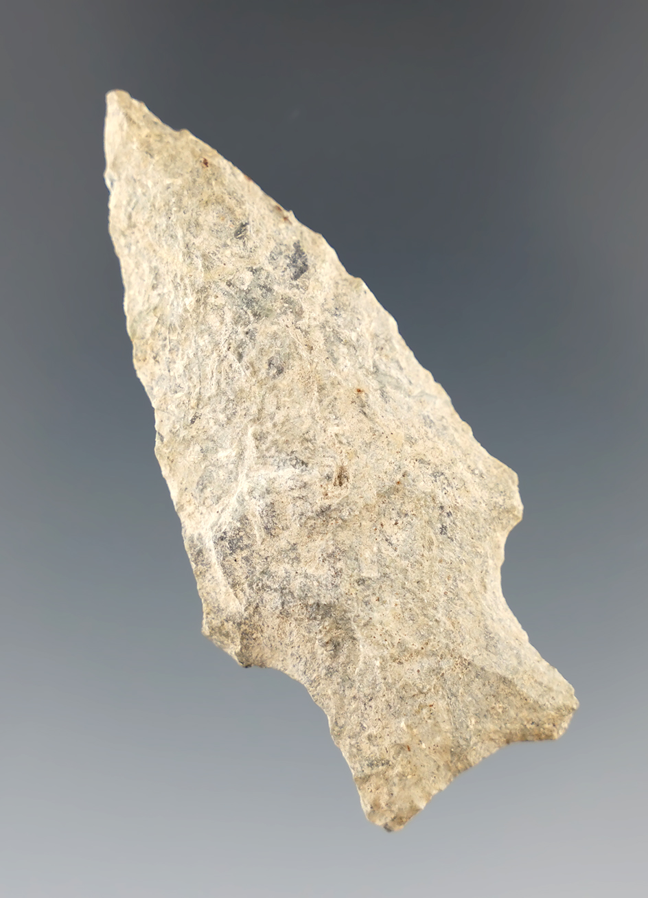 2 3/8" Halifax made from yellow Slate, found in Granville Co., North Carolina. Bennett COA.