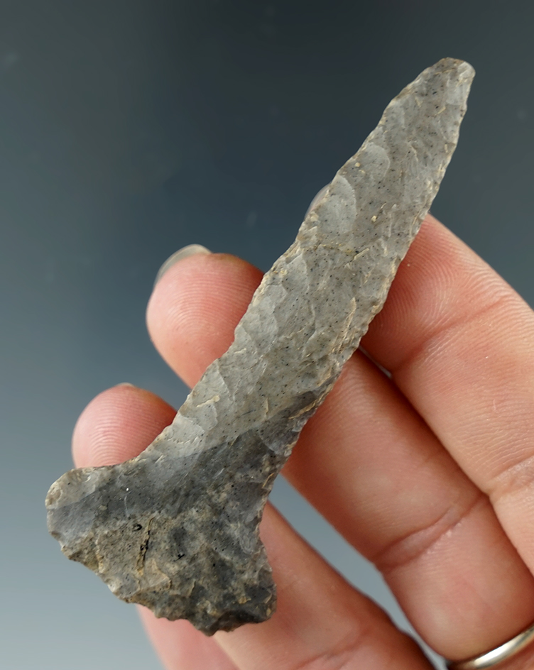 2 3/4" Drill made from Coshocton Flint found in Holmes Co., Ohio. Ex. Hooks.