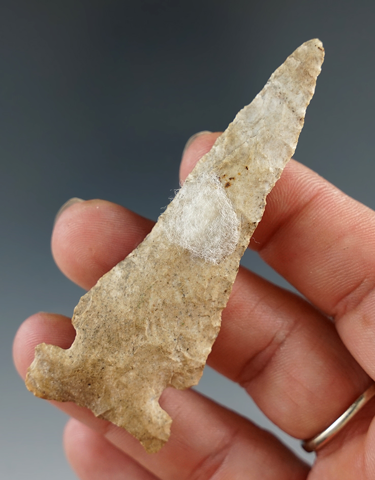 2 7/8" Big Sandy drill that is deeply beveled found in Meade Co., Kentucky.