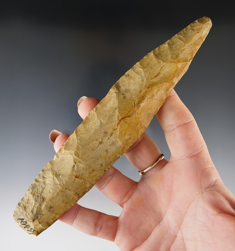 6 9/16" Sedalia found in Missouri. Includes original collector card dated March 16, 1940.