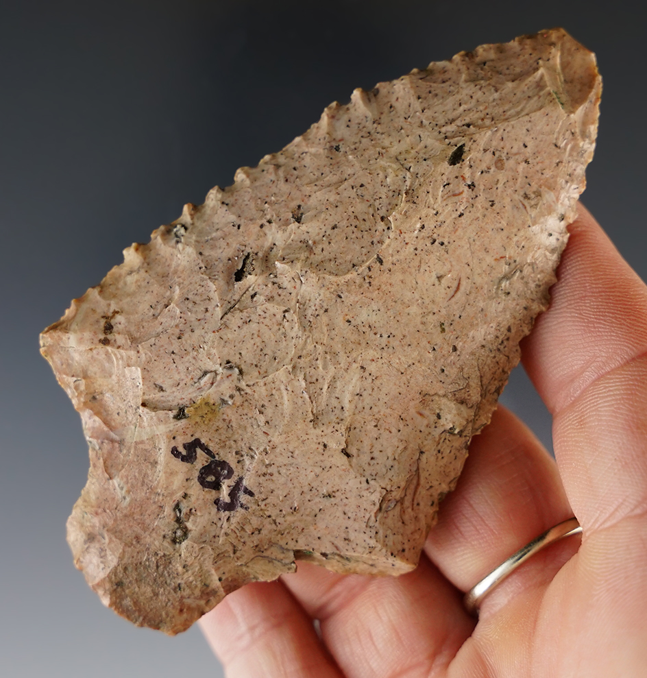 3 1/2" Stemmed Knife found in Florida. From the Stanley West Collection.