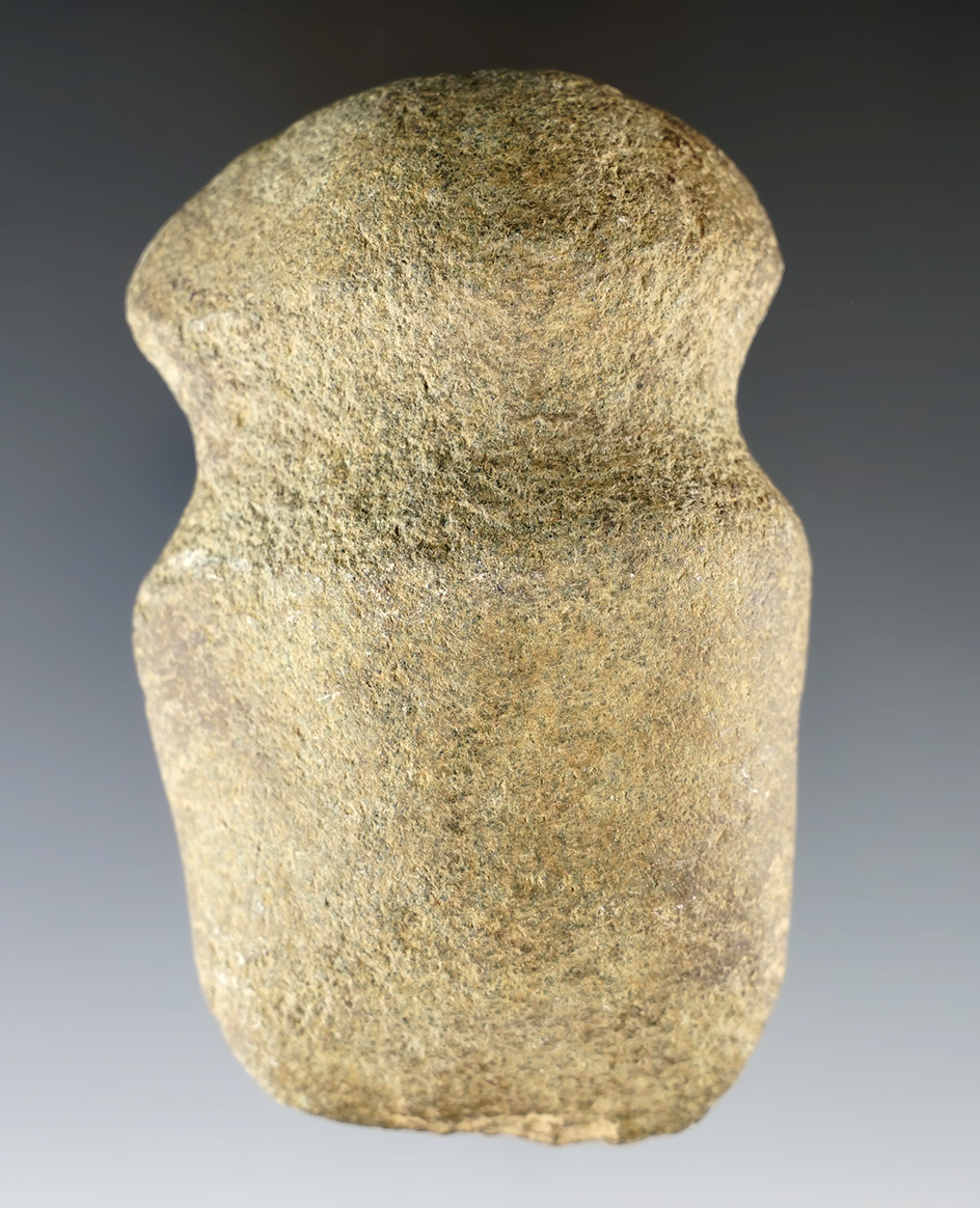 Rare 3 7/8" Half-Groove Axe found in Ohio and made from Hardstone.