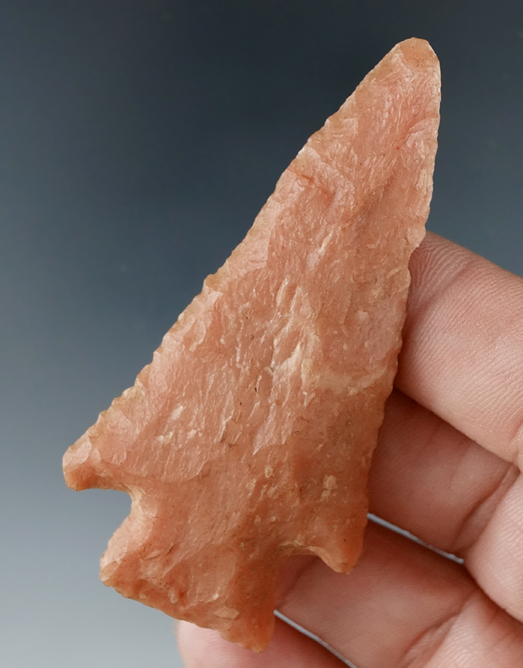 Beautiful material on this 2 3/4" stemmed knife found in Mississippi.