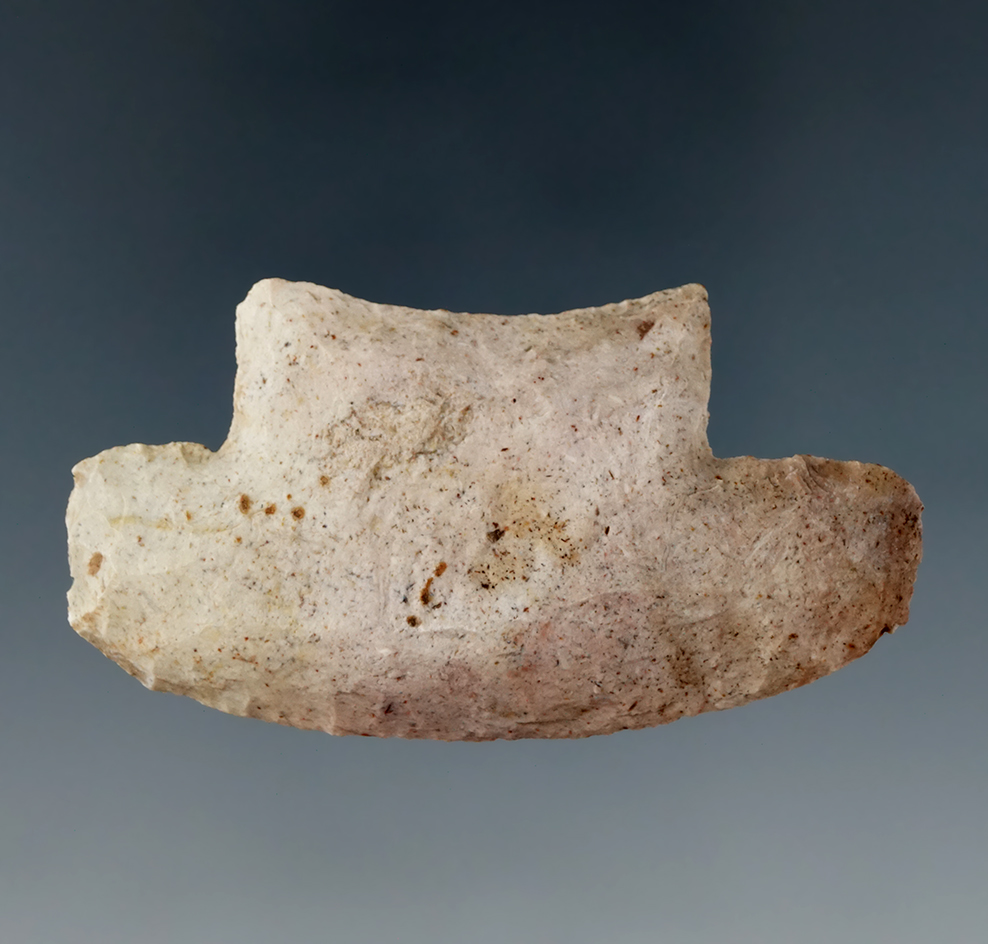 Large 2 3/16" wide early archaic scraper found in Darke Co., Ohio.