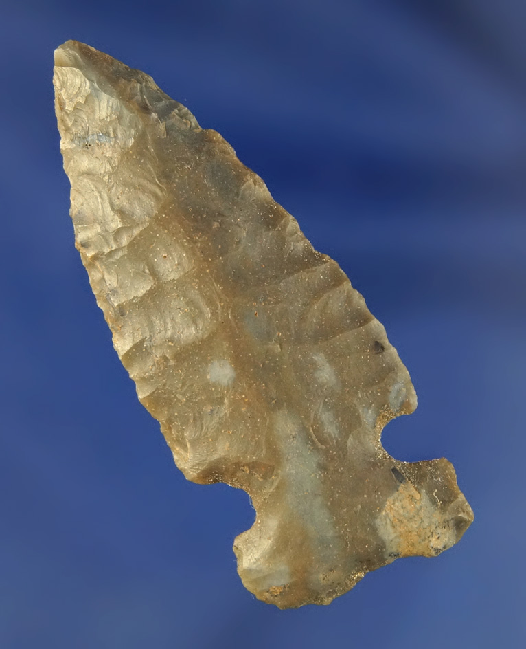2 1/4" Big Sandy Sidenotch made from Fort Payne chert found in Kentucky.